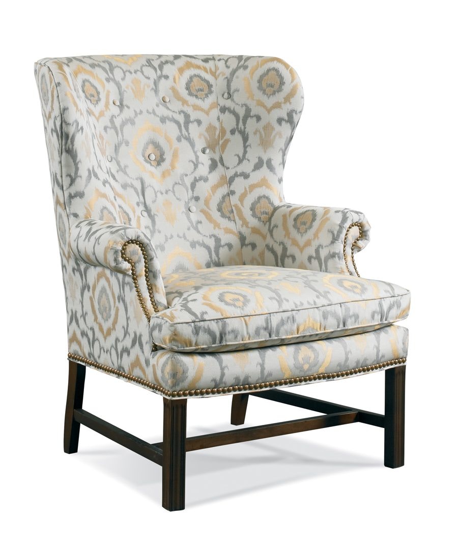 Charlton home paule wingback chair online fabric