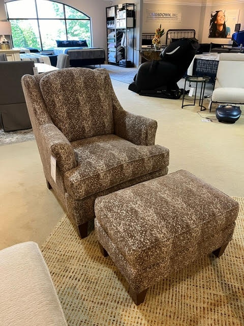 Smith Brothers 2-Piece Living Room Set Custom Chair and Ottoman Group