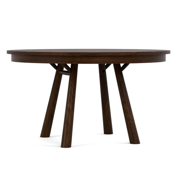 Stickley 54-inch Round Dining Table 5430-2LVS-WDR