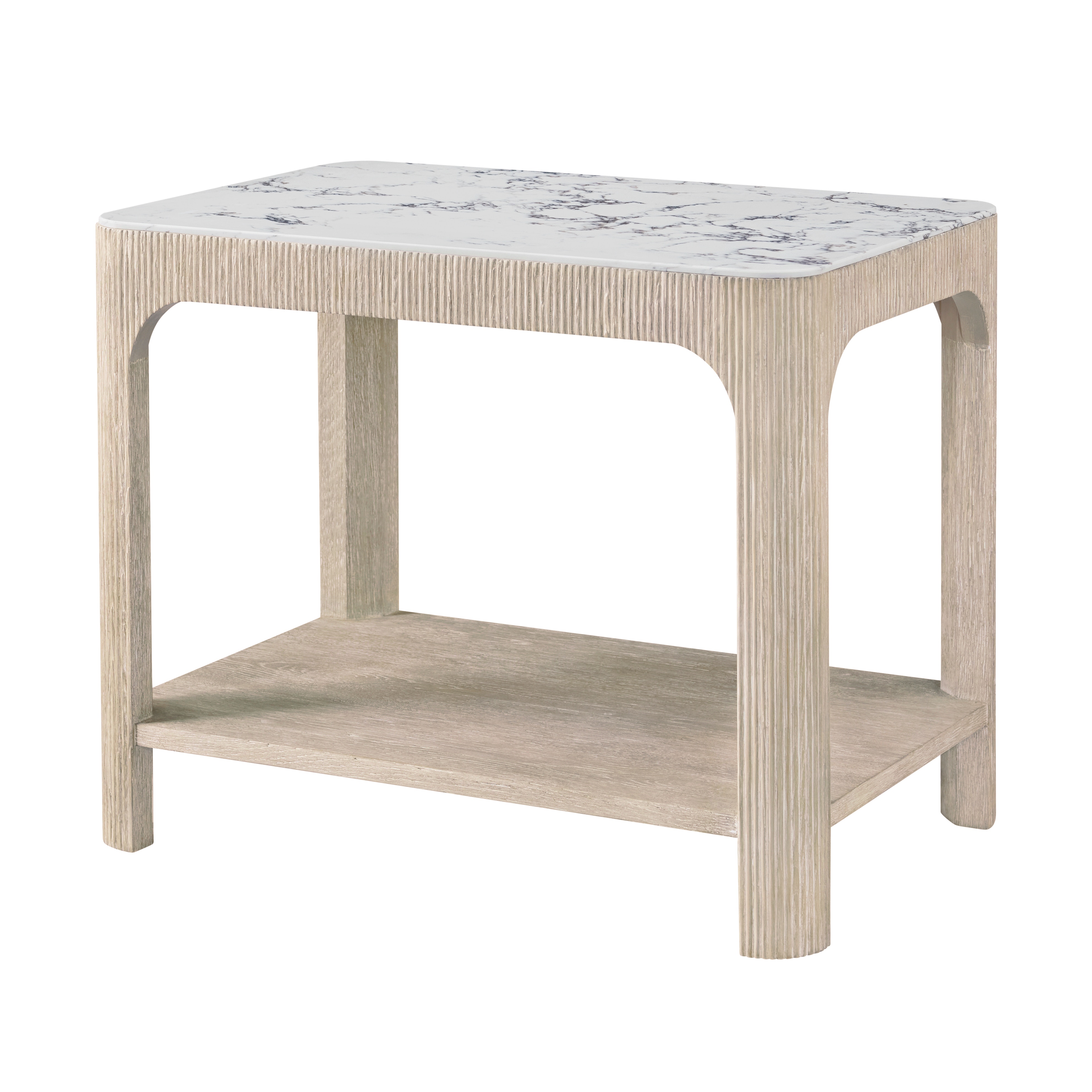 Theodore Alexander Furniture Horizon Rectangular Quartz Side Table TA50334.C397