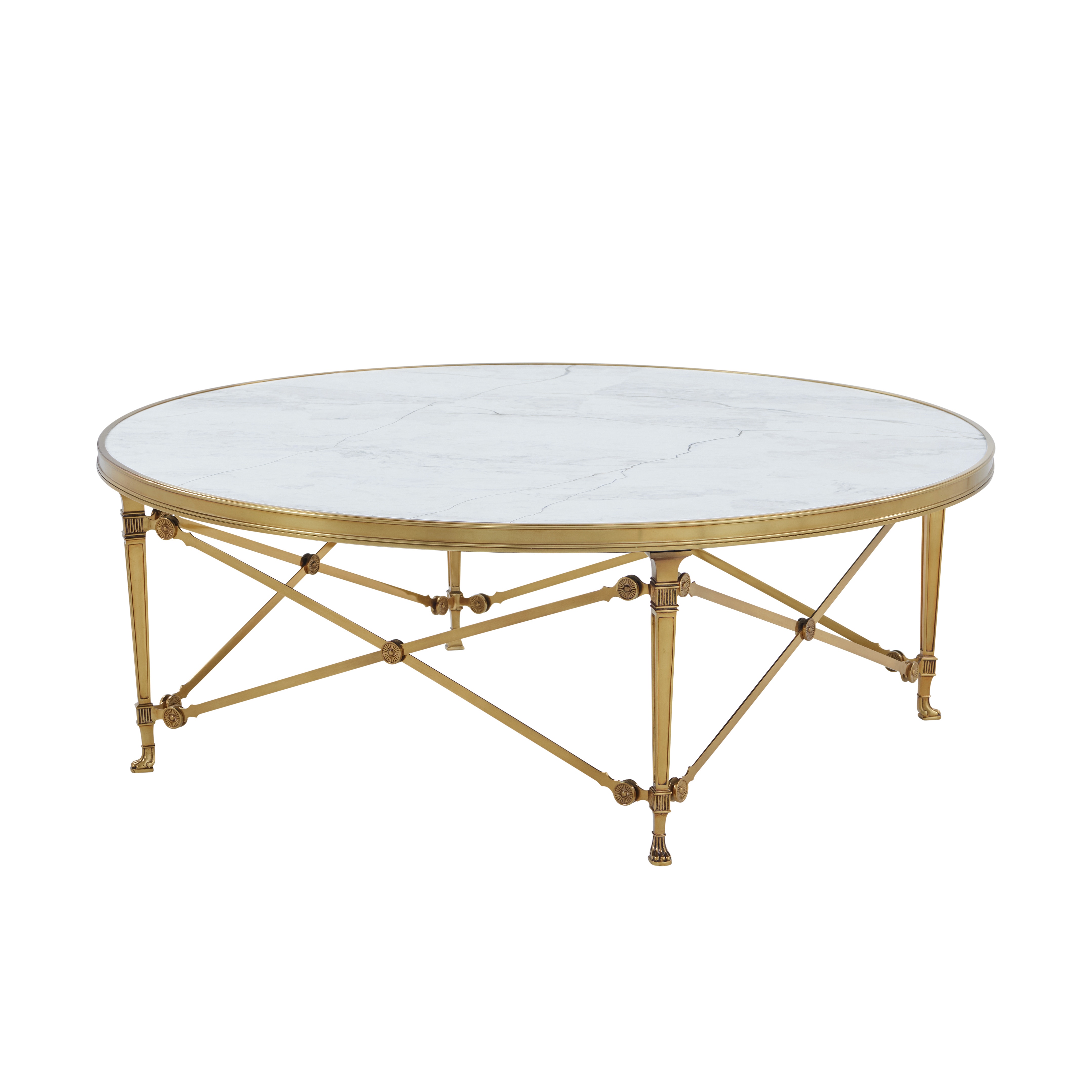 Theodore Alexander Furniture Spencer London Brass Cocktail Table TA51268