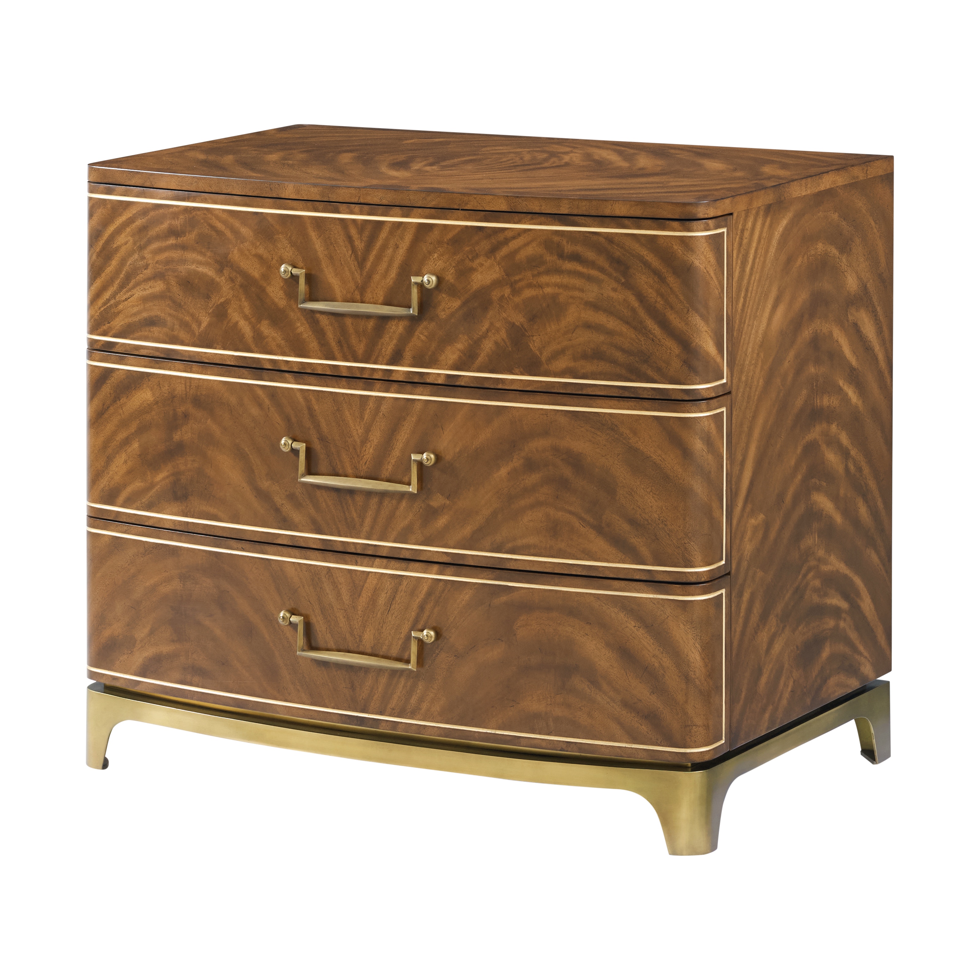 Theodore Alexander Furniture Spencer London Burl Nightstand TA60144