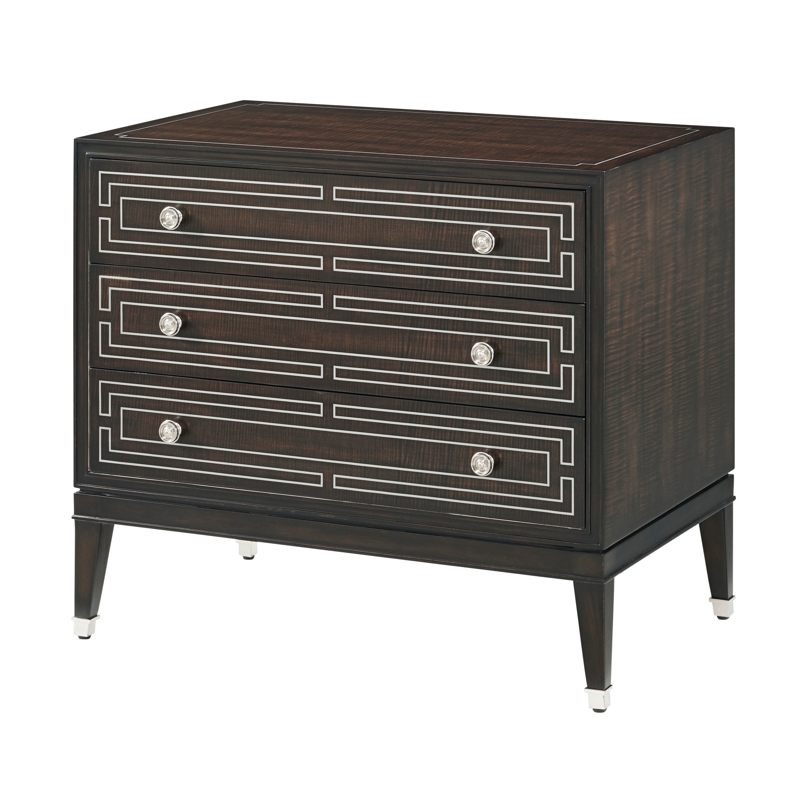 Theodore Alexander Furniture Spencer London 3-Drawer Nightstand TA60165.C399