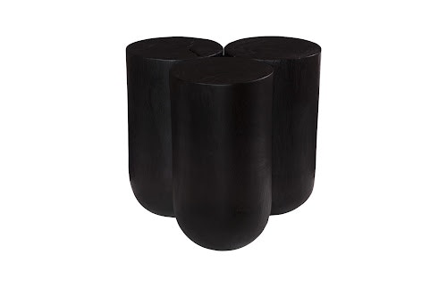 Phillips Collection Triflora Side Table, Black, Small TH119025