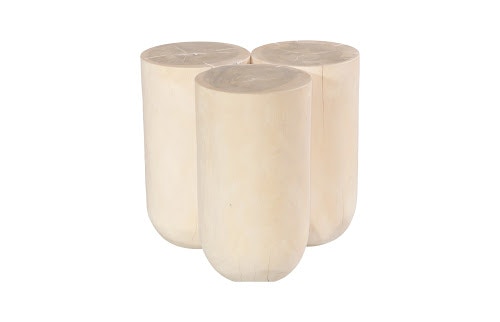 Phillips Collection Triflora Side Table, Bleached, Small TH119026