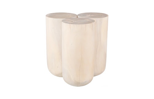 Phillips Collection Triflora Side Table, Bleached, Large TH119029