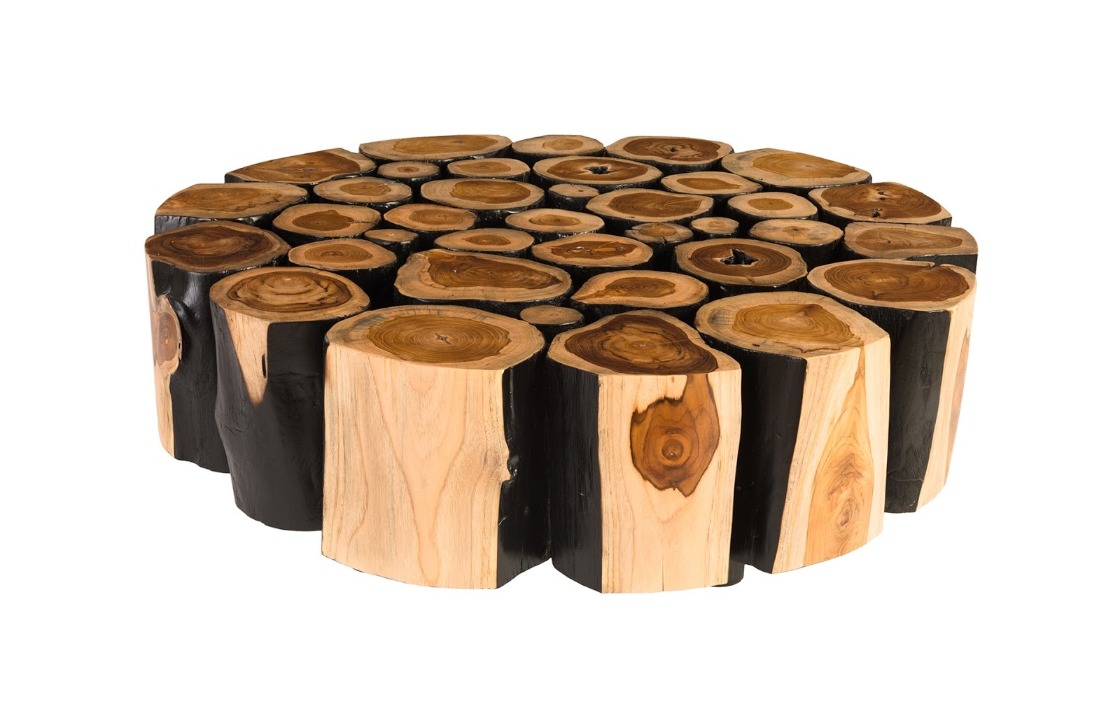 Phillips Collection Boscage Coffee Table on Black Metal Legs TH81392