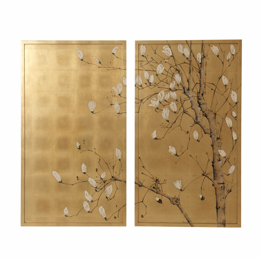 Theodore Alexander Furniture Spring Magnolias Wall Decor 3202-361