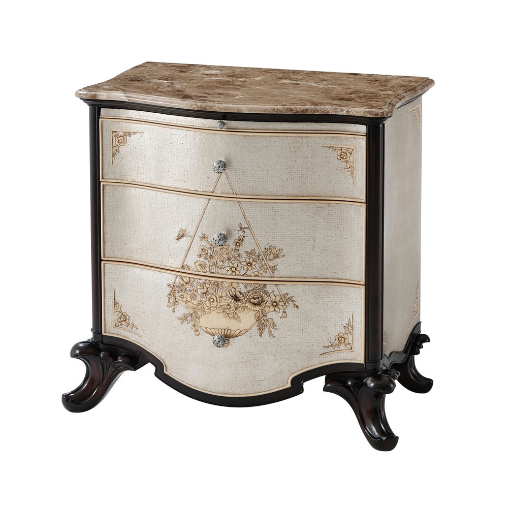 Theodore Alexander Furniture 6002206 Bedroom Argento Nightstand