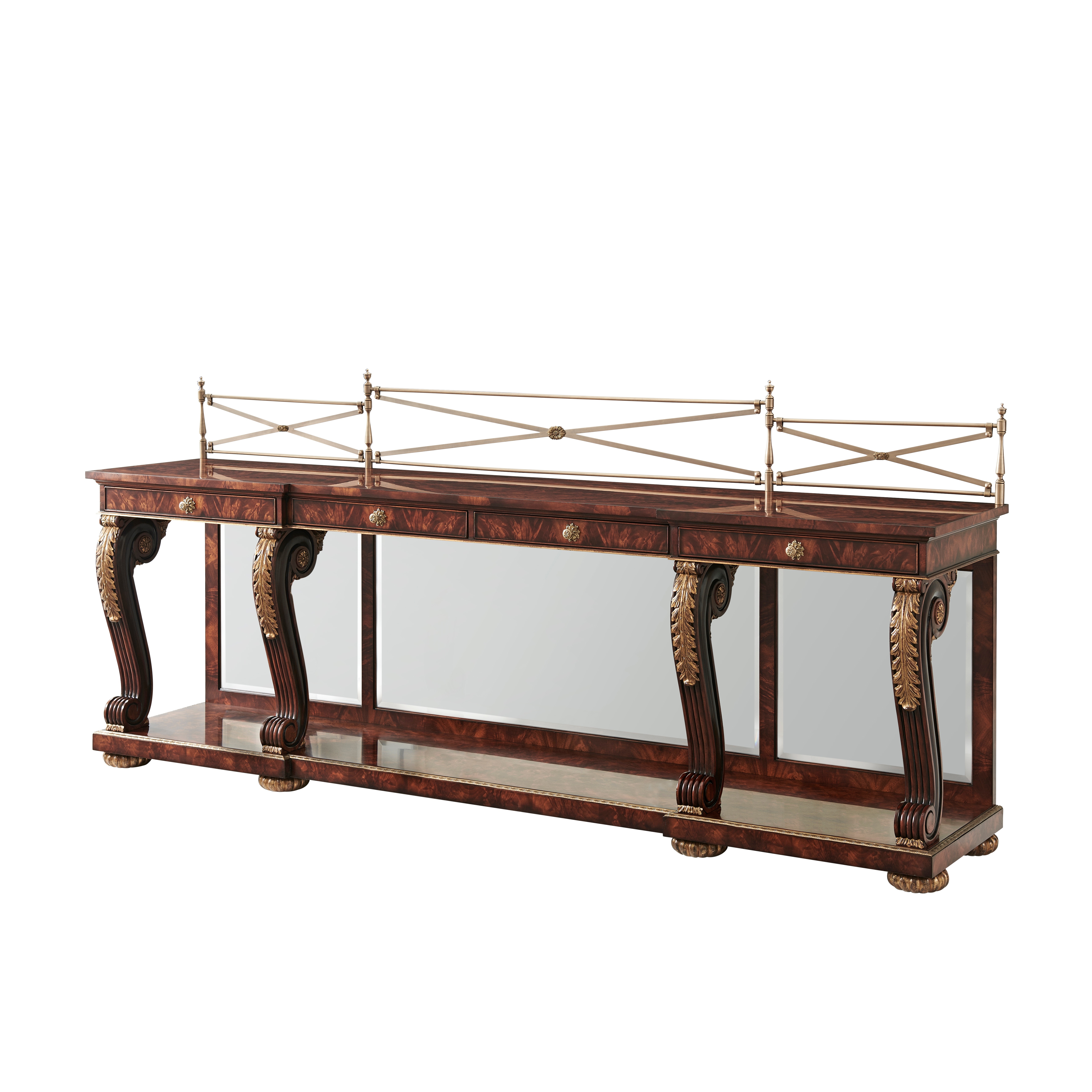 Theodore Alexander Furniture 6105267 Living Room A Mahogany Breakfront