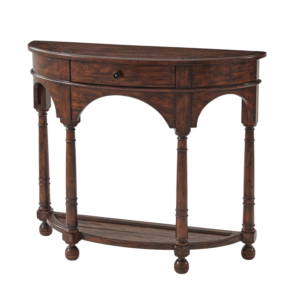 Theodore Alexander Furniture The Bowfront Country Console Table CB53003
