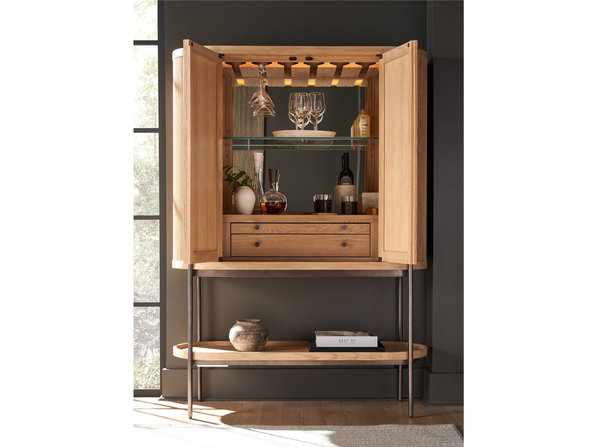 Universal Furniture U352E690 Bar and Game Room Linnea Bar Cabinet