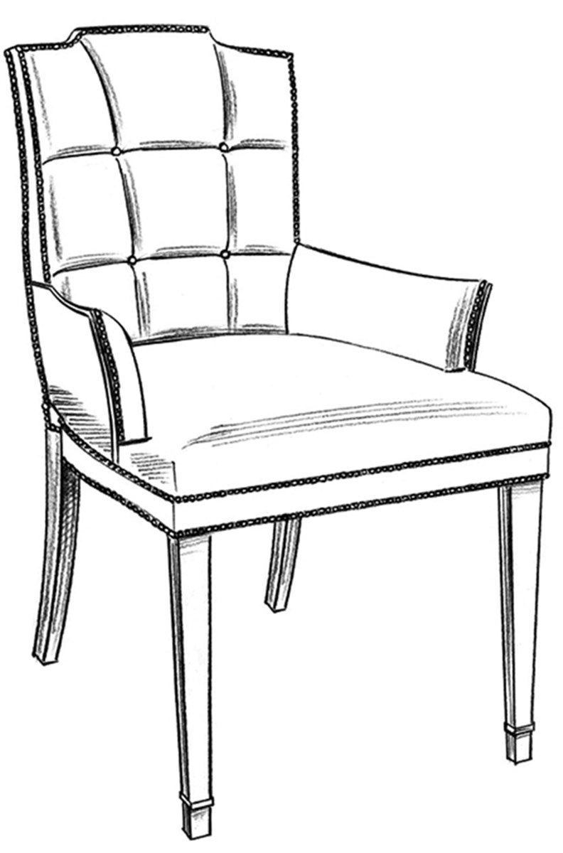 Vanguard Travis Arm Chair C75A-BQ