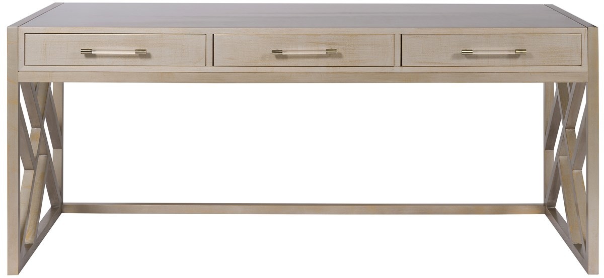 Vanguard Berkley Desk with Wood Fretwork Base HH09