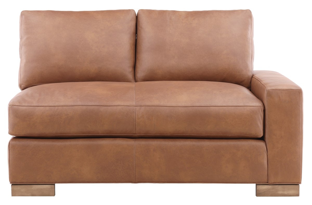 Vanguard Leather Right Arm Bench Seat Loveseat L674-RL1