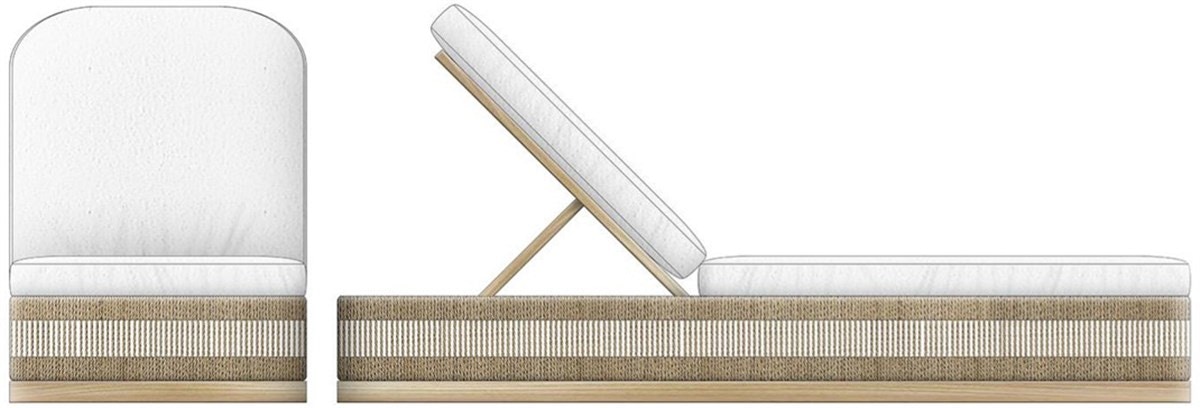 Vanguard Drift Outdoor Chaise Lounge OV104-CL