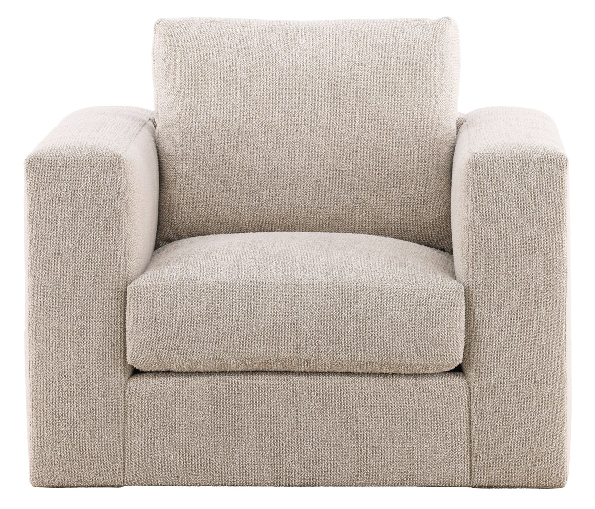 Vanguard Leone Stocked Swivel Chair Topper Oatmeal Fabric T4V158-SW