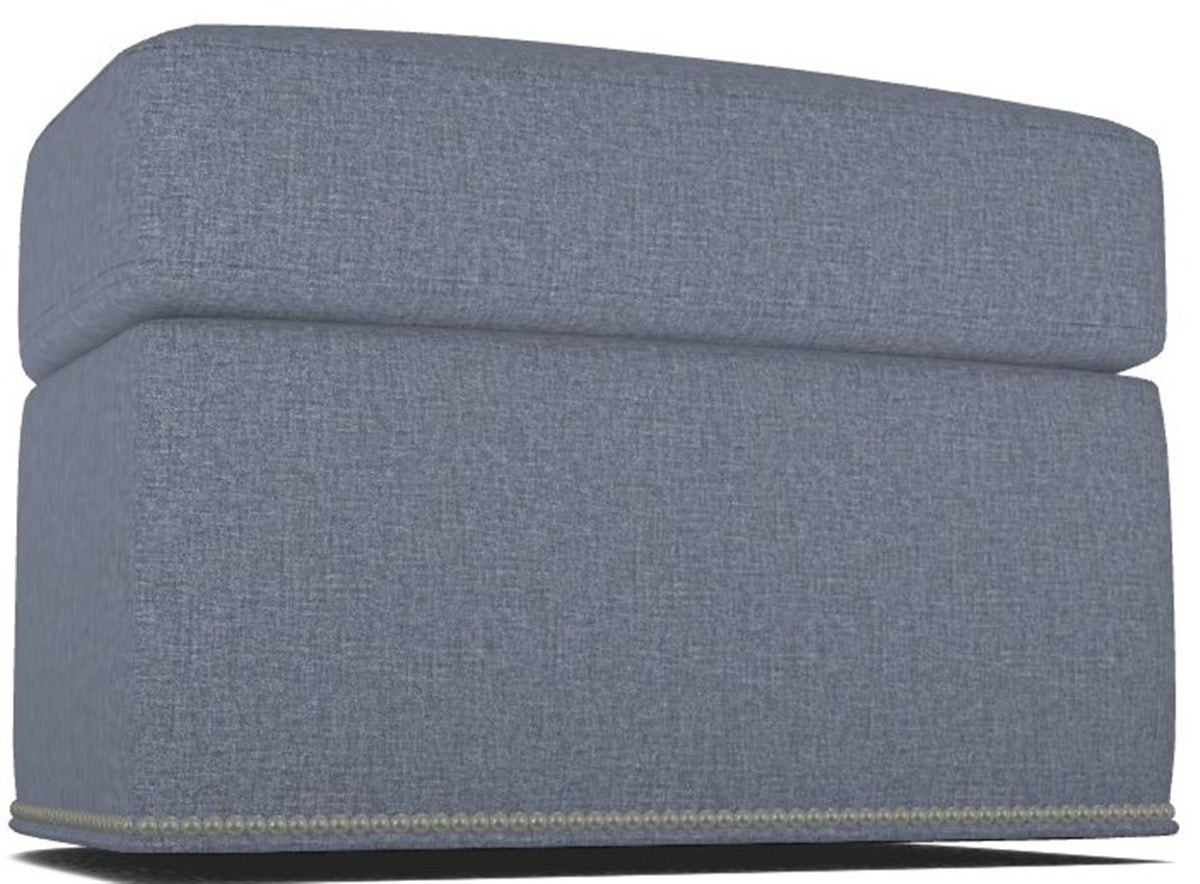 Vanguard McKinley Base to the Floor Ottoman V381B-OT