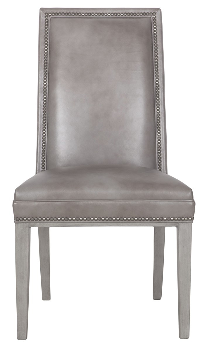 Vanguard Hanover Leather Plain Back Side Chair WL787PS