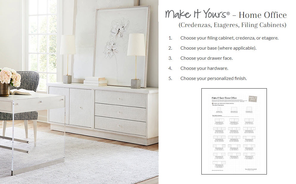 Vanguard Make It Yours Home Office Custom Home Office