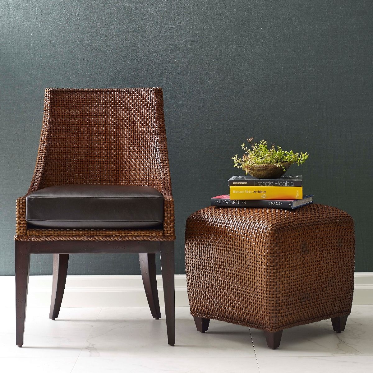 Woodbridge 717803 Living Room Woven Leather Chair