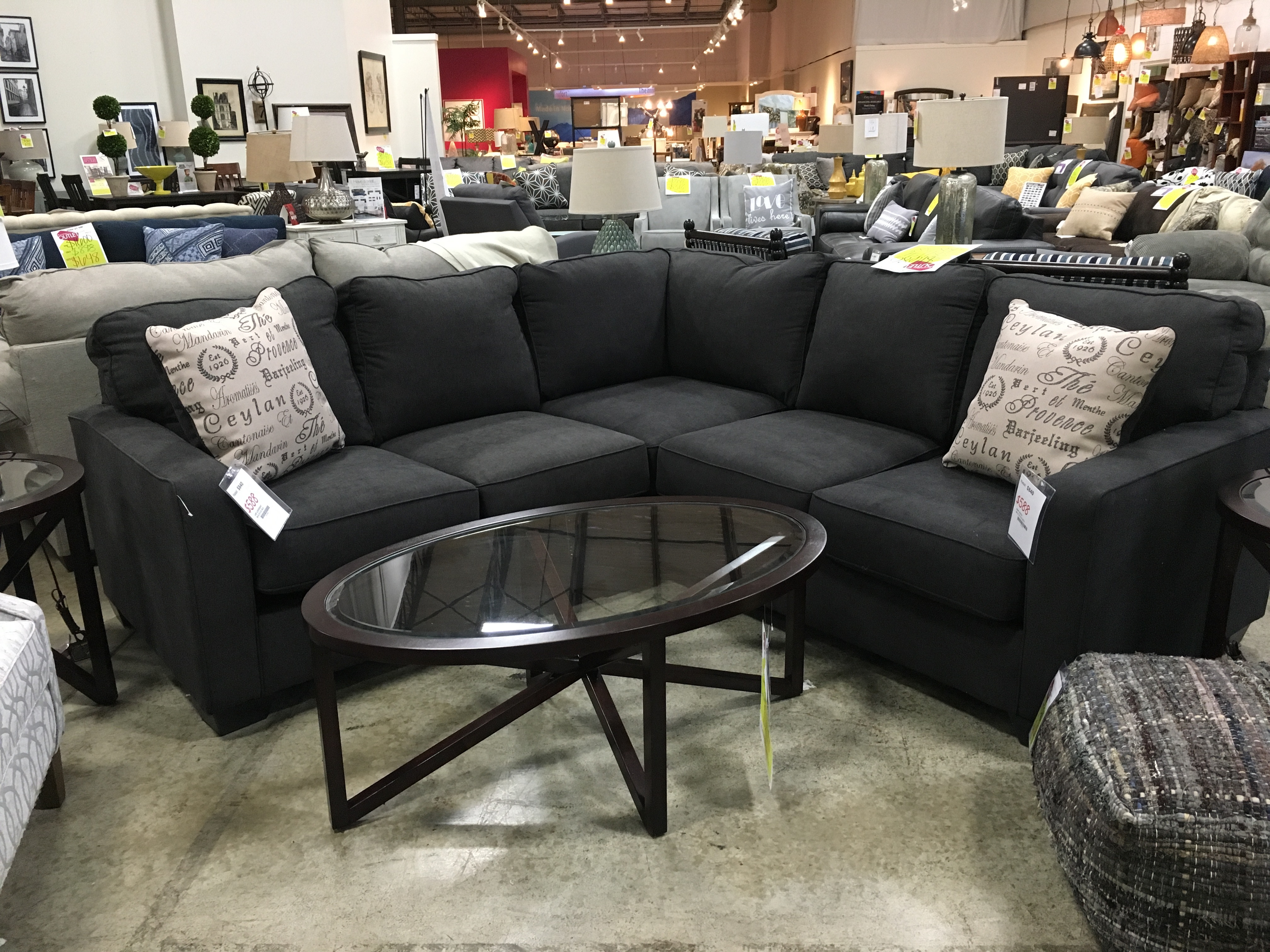 Interiors Outlet #1587-1660167/1660155 2 PC SECTIONAL ...