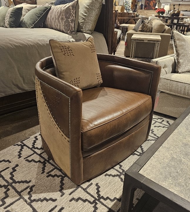  Leather Swivel Chair 6745