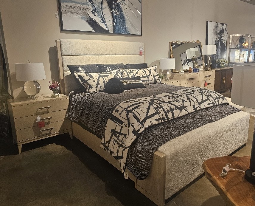  4 Piece Set King Storage Bed, Dresser & 2 Nightstands 6883