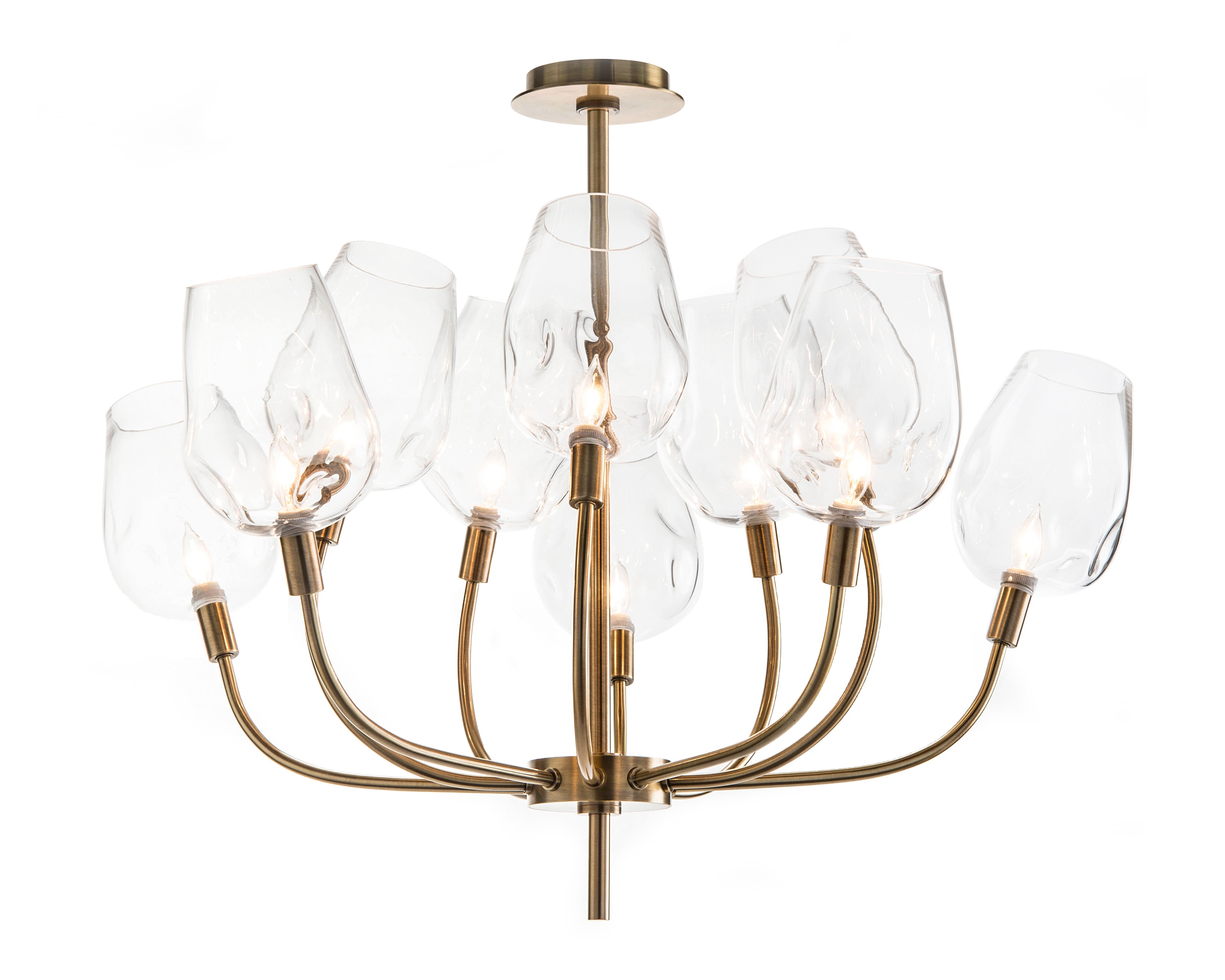  Chandelier CS8964BHGG Glass Globe Chandelier