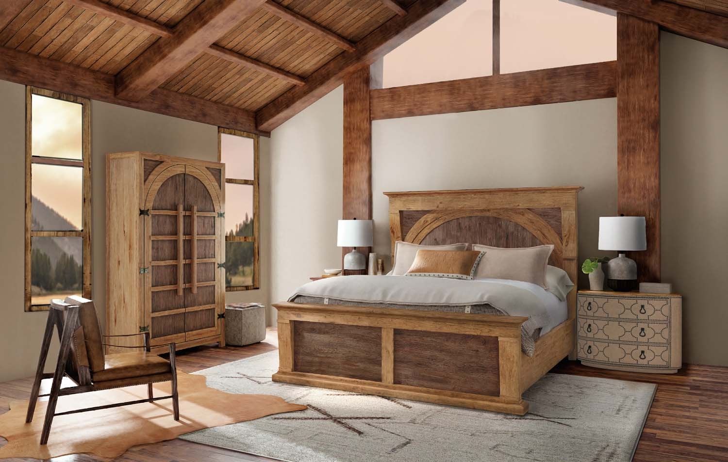  King Panel Bed 37