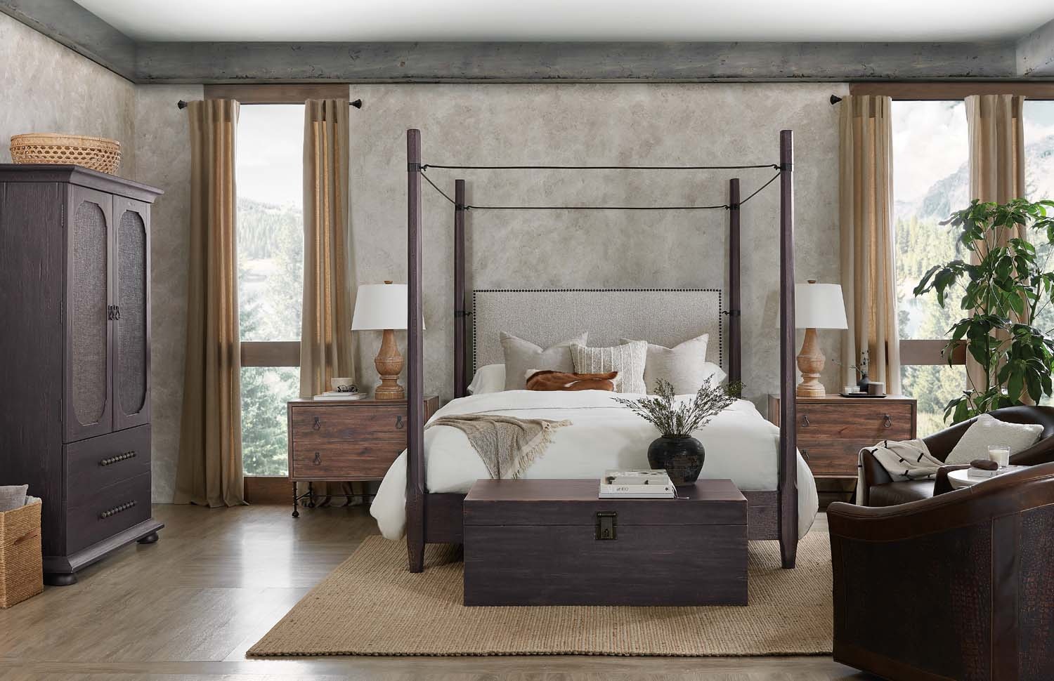  Fabric Canopy Bed 24