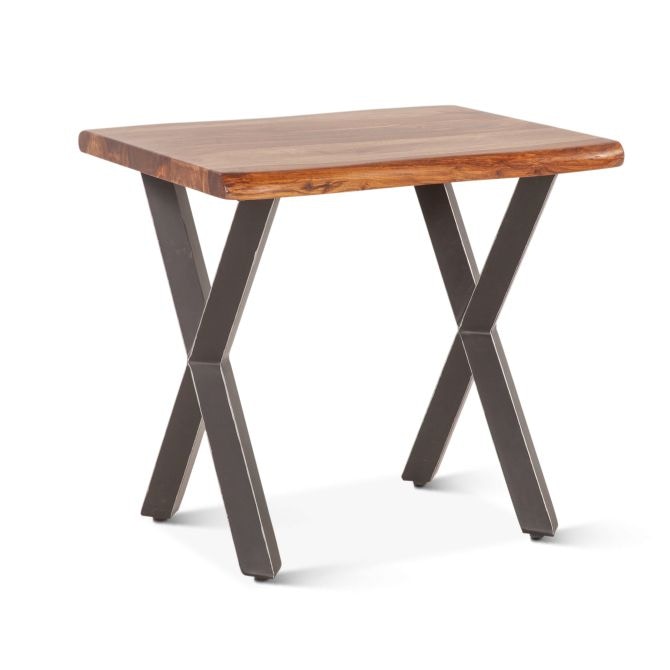  Wood and Iron Side Table FB3-3TIVNA
