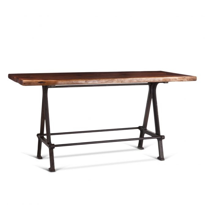  Industrial Loft 72" Gathering Table Walnut Industrial Loft Gathering Table 
