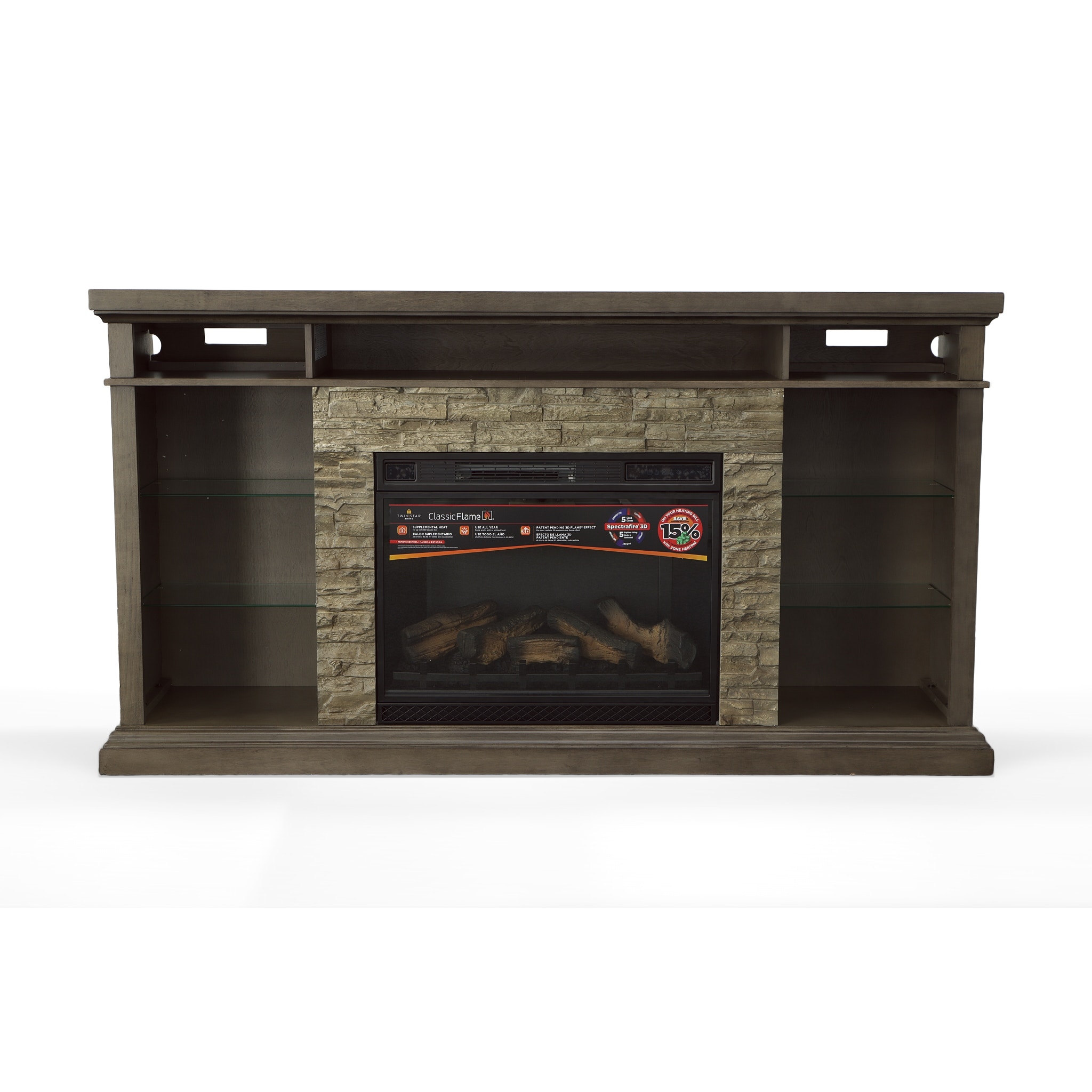 Twin Star International Home Entertainment ELLISTONE 73 FIREPLACE 20267 -  Kittle's Furniture