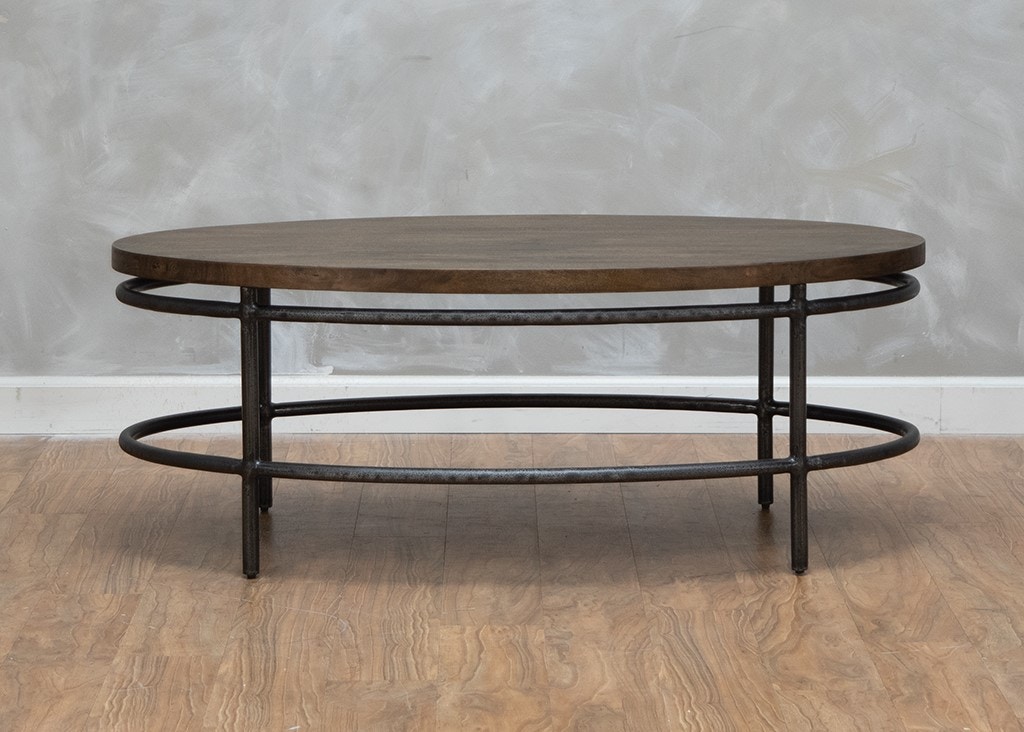 hekman oval coffee table