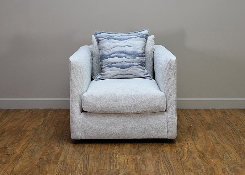 dfs grey swivel chair