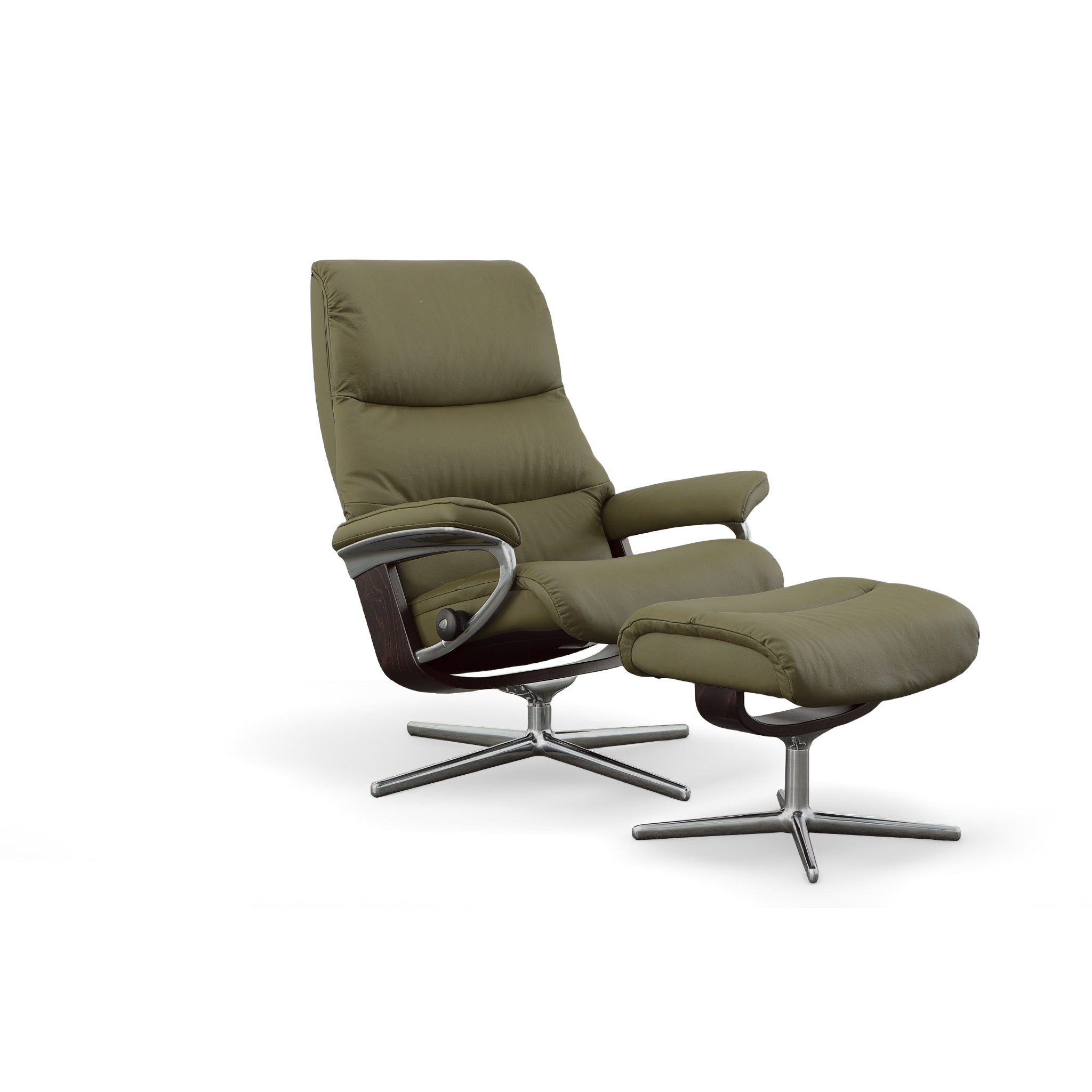 Stressless by Ekornes Living Room VIEW II LARGE CHAIR/OTTO 33862