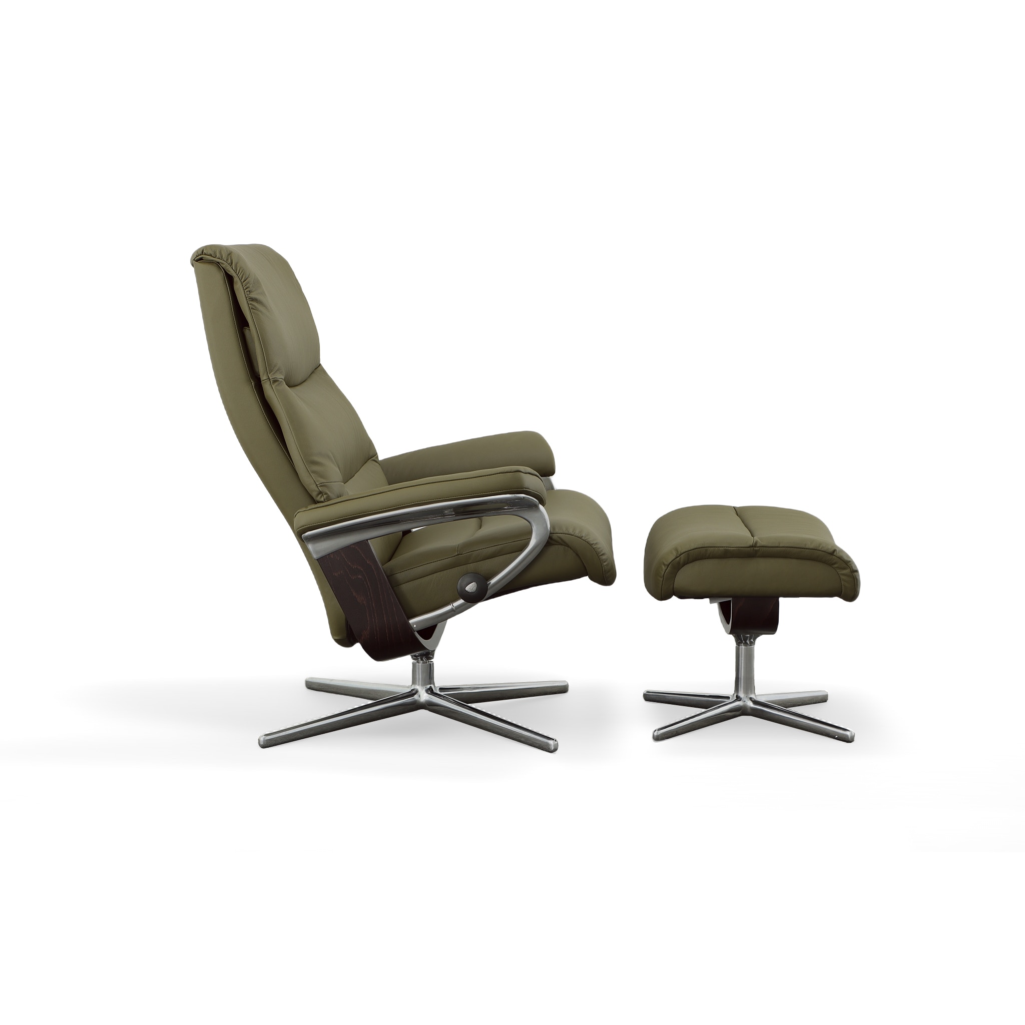 Stressless by Ekornes Living Room VIEW II LARGE CHAIR/OTTO 33862