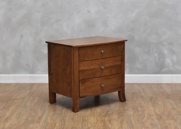 Daniel's Amish Bedroom Carolina 3-Drawer Nightstand 4267 ...