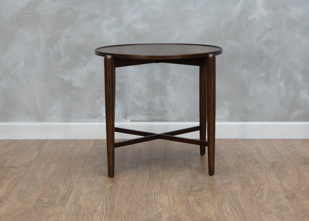 Hekman Rec Room Mid Century Modern Round End Table 560174 Kittle S Hekman Mid Century Modern Round End Table 560174