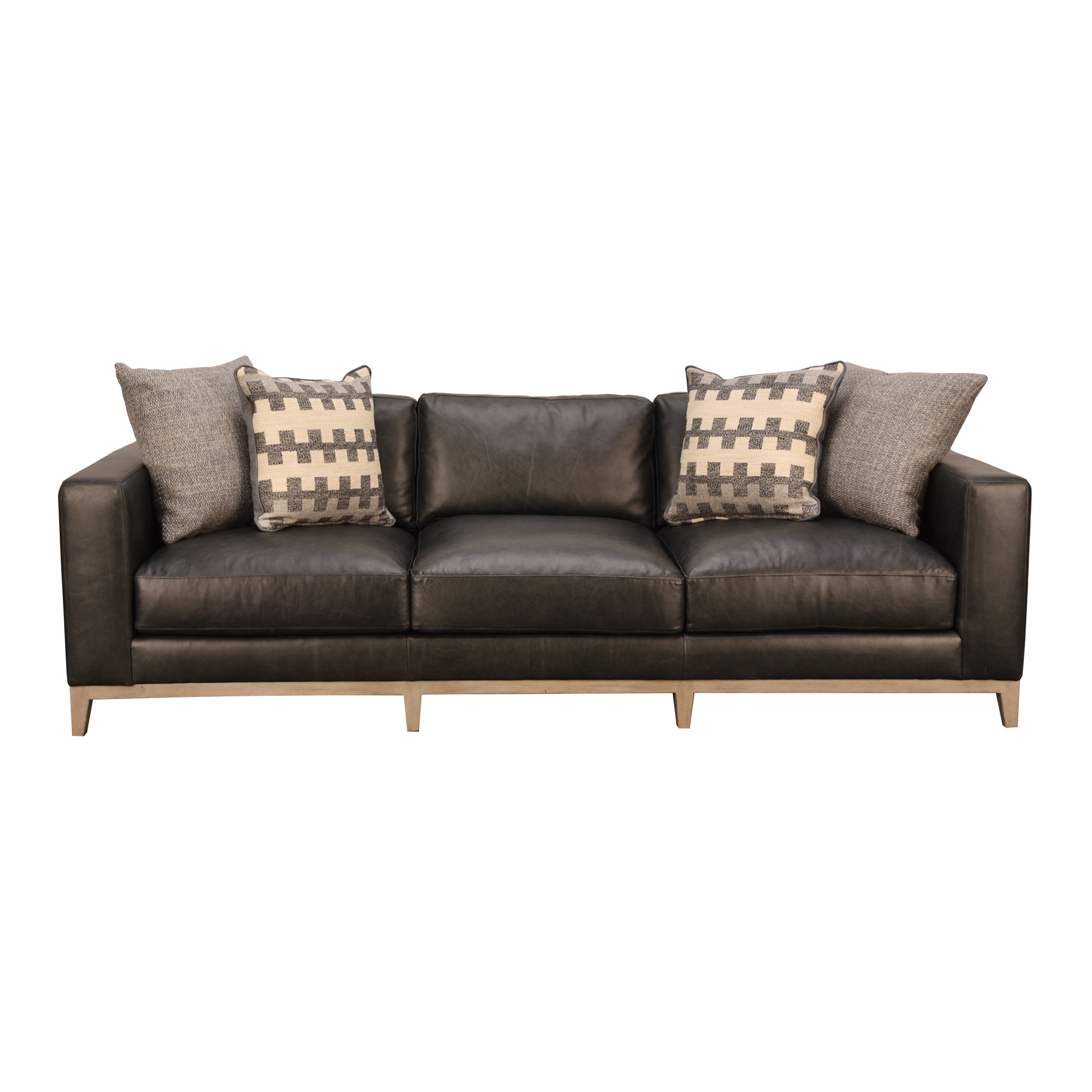 Bernhardt Living Room NOEL LEATHER SOFA 39076 Kittle's Furniture