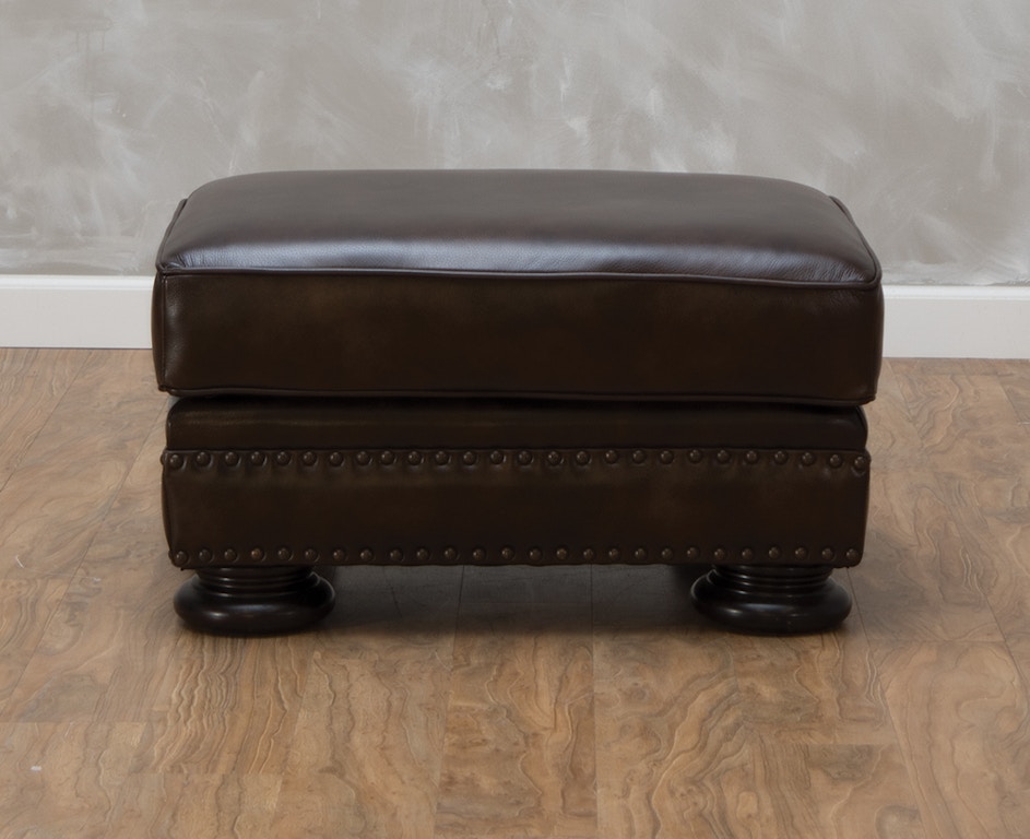 Foster Leather Ottoman Foster Leather Ottoman