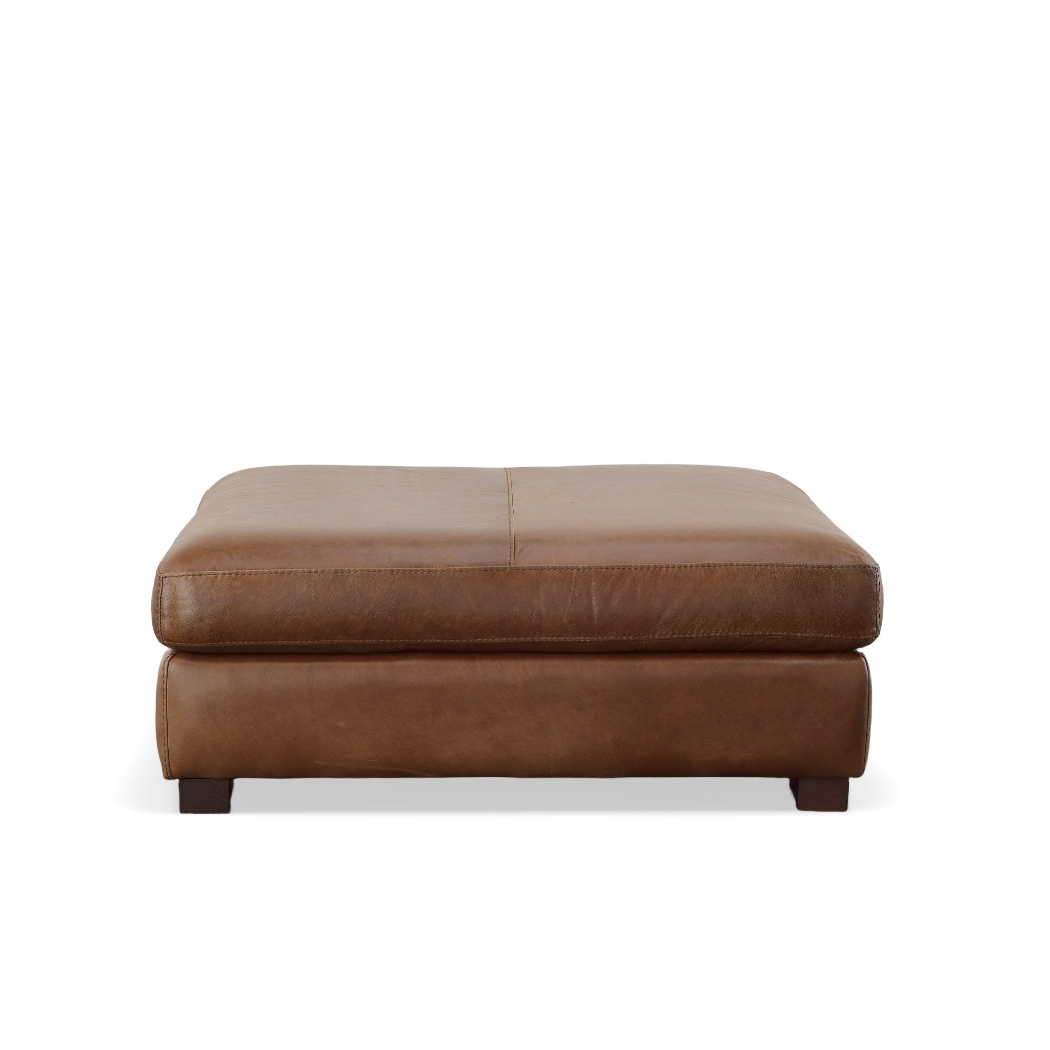 Bella Casa Living Room Ravel Leather Cocktail Ottoman 555677 Kittle's