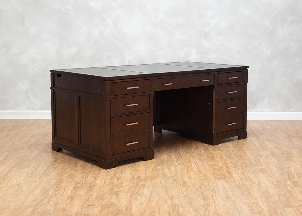 Hekman Home Office Mocha Executive Desk 560573 Kittle S