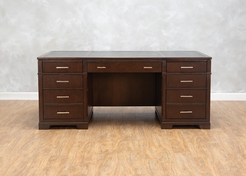 Hekman Home Office Mocha Executive Desk 560573 Kittle S