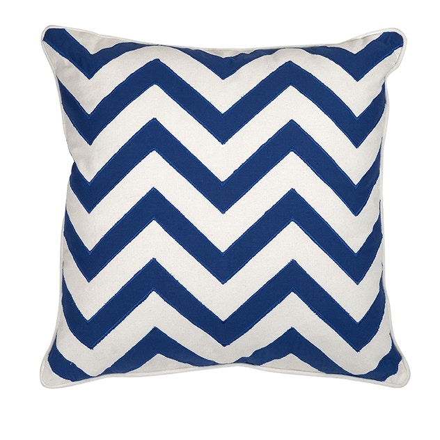 Imax Accessories Blue Chevron Pillow 510550 Kittle S Furniture