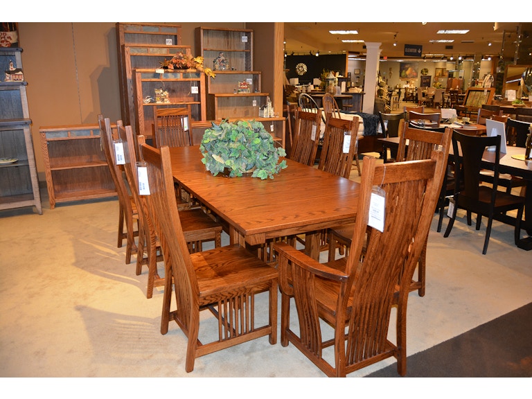 daniel's amish table and 4 chairs 42722-legen5pc - gustafson's