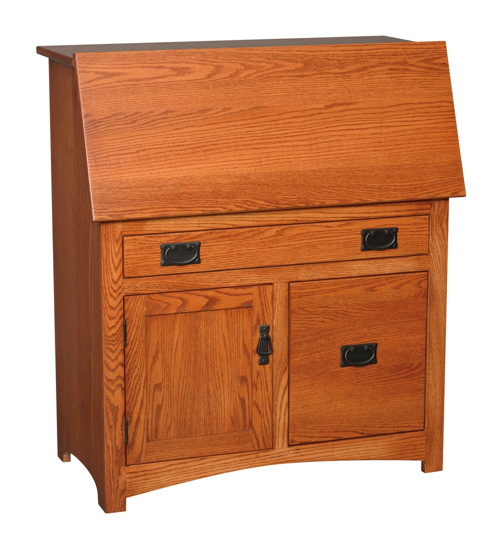 Sparrowood Living Room Large Mission Secretary Drop Lid Desk With