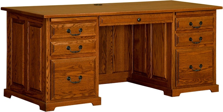 Nisley Cabinet Home Office 70 Executive Desk In Solid Oak Or