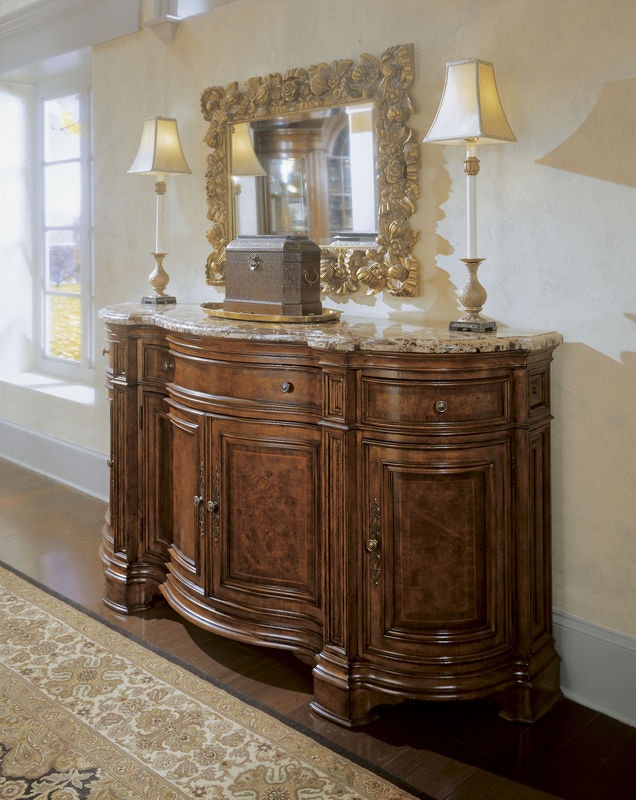 Universal Dining Room Side Board W Marble Top 652217016 Hansens